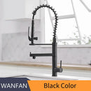 GobekUsa Black Chrome Tall Kitchen Faucet with Pull Down Spray and Swivel Spout