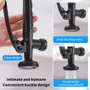 GobekUsa Black Chrome Tall Kitchen Faucet with Pull Down Spray and Swivel Spout