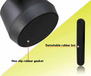 Modern matte black coffee knock box kitchen residue container by Decorbites