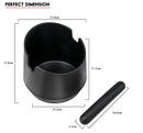 Modern matte black coffee knock box kitchen residue container by Decorbites