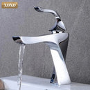 GobekUsa Contemporary Brass Basin Faucet with Single Handle Mixer for Bathroom