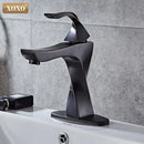 GobekUsa Contemporary Brass Basin Faucet with Single Handle Mixer for Bathroom