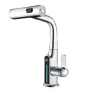 GobekUsa Digital Display Waterfall Basin Faucet with 3 Modes - Hot Cold Mixer Tap