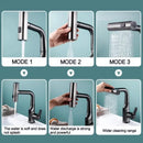 GobekUsa Digital Display Waterfall Basin Faucet with 3 Modes - Hot Cold Mixer Tap