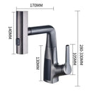 GobekUsa Digital Display Waterfall Basin Faucet Cold Hot Mixer Rotating Sink Tap