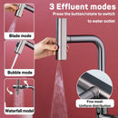 GobekUsa Digital Display Waterfall Kitchen Sink Faucet with Pull Out Sprayer