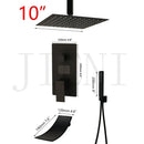 GobekUsa Black Digital Shower Faucet, Matte Black Finish, Thermostatic Temperature Display