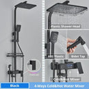 GobekUsa Digital Display Shower Faucet Set with Rain Shower Head