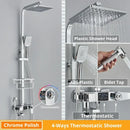 GobekUsa Digital Display Shower Faucet Set with Rain Shower Head