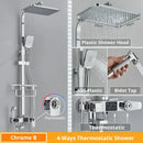 GobekUsa Digital Display Shower Faucet Set with Rain Shower Head