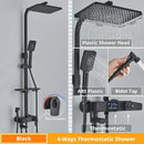 GobekUsa Digital Display Shower Faucet Set with Rain Shower Head