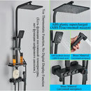 GobekUsa Digital Display Thermostatic Shower Faucet Set Rainfall Shower Mixer