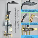 GobekUsa Digital Display Thermostatic Shower Faucet Set Rainfall Shower Mixer