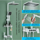 GobekUsa Digital Display Thermostatic Shower Faucet Set Rainfall Shower Mixer