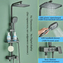 GobekUsa Digital Display Thermostatic Shower Faucet Set Rainfall Shower Mixer