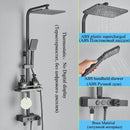 GobekUsa Digital Display Thermostatic Shower Faucet Set Rainfall Shower Mixer