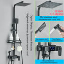 GobekUsa Digital Thermostatic Shower Faucet Set with Bidet Sprayer