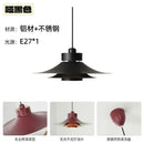Pendant Light Iron Finish Modern Flying Saucer With French Atmosphere Horn Design Hanging Lamp