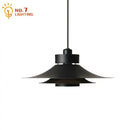 Pendant Light Iron Finish Modern Flying Saucer With French Atmosphere Horn Design Hanging Lamp
