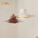 Pendant Light Iron Finish Modern Flying Saucer With French Atmosphere Horn Design Hanging Lamp
