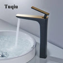 GobekUsa Basin Faucet: Black/White Brass Mixer Tap, Bathroom Sink Water Crane, Hot & Cold.