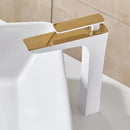 GobekUsa Basin Faucet: Black/White Brass Mixer Tap, Bathroom Sink Water Crane, Hot & Cold.
