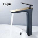 GobekUsa Basin Faucet: Black/White Brass Mixer Tap, Bathroom Sink Water Crane, Hot & Cold.