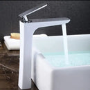 GobekUsa Basin Faucet: Black/White Brass Mixer Tap, Bathroom Sink Water Crane, Hot & Cold.