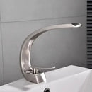 GobekUsa Black & Gold Modern Basin Faucet with Single Handle for Bathroom