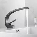 GobekUsa Black & Gold Modern Basin Faucet with Single Handle for Bathroom