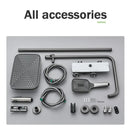 GobekUsa Grey Thermostatic Digital Shower Faucet Set with Rainfall System