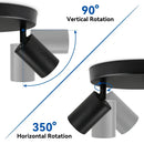 GobekUsa GU10 LED Ceiling Light: Modern Adjustable Spotlights Chandelier for Dining Rooms