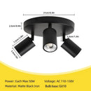 GobekUsa GU10 LED Ceiling Light: Modern Adjustable Spotlights Chandelier for Dining Rooms