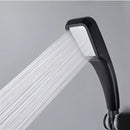 Modern matte black high pressure rainfall shower head bathroom nozzle by Decorbites
