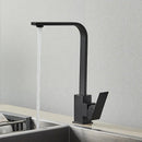 GobekUsa Brushed Nickel Kitchen Faucet | 360 Rotate Hot Cold Mixer Tap | Single Lever