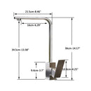 GobekUsa Brushed Nickel Kitchen Faucet | 360 Rotate Hot Cold Mixer Tap | Single Lever