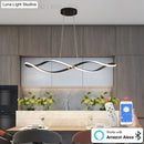 GobekUsa Matte black Modern Led Chandelier For restaurant Kitchen island Hanging lamps Living room Bedroom