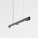 GobekUsa Modern Matte Black LED Dining Room Island Lighting - Simplicity Metal Hanging Light