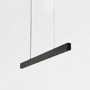GobekUsa Modern Matte Black LED Dining Room Island Lighting - Simplicity Metal Hanging Light