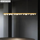 GobekUsa Modern Matte Metal Island LED Ceiling Light with Simple Acrylic Shade