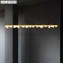 GobekUsa Modern Matte Metal Island LED Ceiling Light with Simple Acrylic Shade