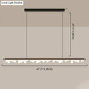 GobekUsa Modern Matte Metal Island LED Ceiling Light with Simple Acrylic Shade