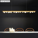 GobekUsa Modern Matte Metal Island LED Ceiling Light with Simple Acrylic Shade