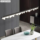 GobekUsa Modern Matte Metal Island LED Ceiling Light with Simple Acrylic Shade
