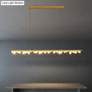 GobekUsa Modern Matte Metal Island LED Ceiling Light with Simple Acrylic Shade