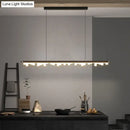 GobekUsa Modern Matte Metal Island LED Ceiling Light with Simple Acrylic Shade