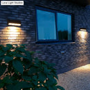 GobekUsa Modern Matte Black LED Outdoor Wall Sconce with Triangular Prism Design