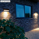 GobekUsa Modern Matte Black LED Outdoor Wall Sconce with Triangular Prism Design