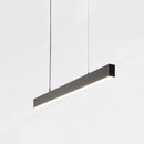 GobekUsa Modern Matte Black LED Dining Room Island Lighting - Simplicity Metal Hanging Light