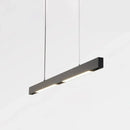 GobekUsa Modern Matte Black LED Dining Room Island Lighting - Simplicity Metal Hanging Light